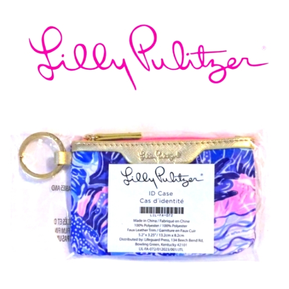 Lilly Pulitzer ID Window Case with Keyring - Picture 5 of 5